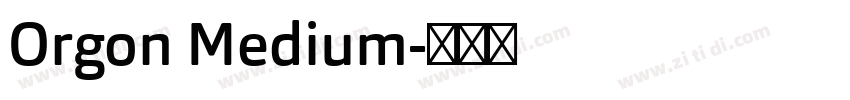 Orgon Medium字体转换